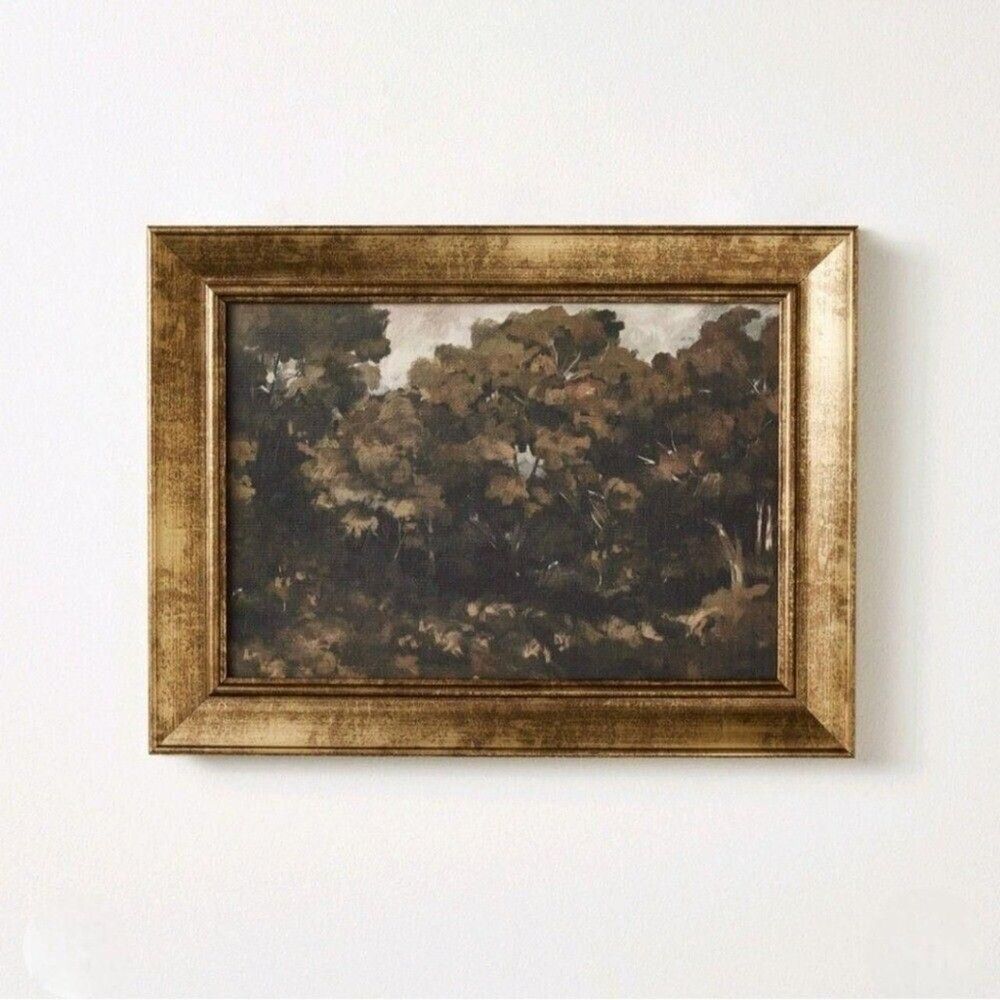 Threshold designed with Studio McGee 16"x12" Moody Trees Framed Wal